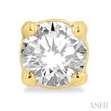 1/4 Ctw Round Cut Diamond Stud Earrings in 14K Yellow Gold