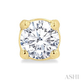 1/4 Ctw Round Cut Diamond Stud Earrings in 14K Yellow Gold