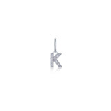 Letter K Charm Pendant