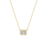 Emerald East–West Solitaire Choker