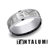 Precious Metal (No Stones) Wedding Bands  -  Men'