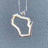 Sterling Silver Wisconsin Pendant