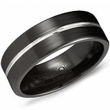 Precious Metal (No Stones) Wedding Bands  -  Men'