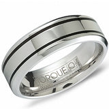 Precious Metal (No Stones) Wedding Bands  -  Men'