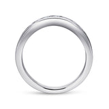 14K White Gold Wedding Band AN10956W44JJ