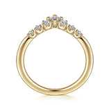 14K White Gold Wedding Band AN15557Y44JJ
