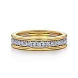 14K Yellow Gold, 14K White Gold Wedding Band AN16325M44JJ