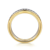 14K Yellow Gold, 14K White Gold Wedding Band AN16325M44JJ