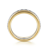 14K Yellow Gold, 14K White Gold Wedding Band AN16344M44JJ