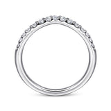 14K White Gold Wedding Band AN16358W44JJ