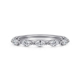 14K White Gold Wedding Band AN16425W43JJ