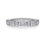 14K White Gold Wedding Band AN16447W44JJ