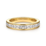 14K White Gold Wedding Band AN16448Y43JJ