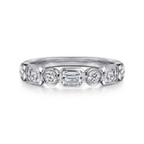 14K White Gold Wedding Band AN16454W44JJ