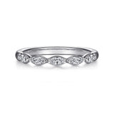 14K White Gold Wedding Band AN16461W43JJ