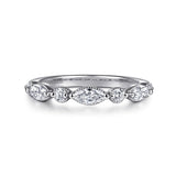 14K White Gold Wedding Band AN16524W44JJ