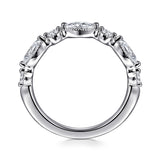 14K White Gold Wedding Band AN16524W44JJ