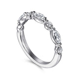 14K White Gold Wedding Band AN16524W44JJ
