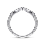 14K White Gold Wedding Band AN15384W44JJ