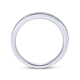 14K White Gold Wedding Band AN7838W44JJ