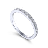 14K White Gold Wedding Band AN7838W44JJ