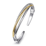 14K Yellow Gold, Sterling Silver (925) Bracelet BG5043-62MZJJJ