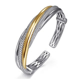 14K Yellow Gold, Sterling Silver (925) Bracelet BG5044-62MZJJJ