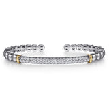 14K Yellow Gold, Sterling Silver (925) Bracelet BG5099-62MZJWS