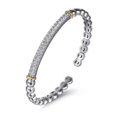 14K Yellow Gold, Sterling Silver (925) Bracelet BG5099-62MZJWS