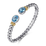 14K Yellow Gold, Sterling Silver (925) Bracelet BG5101-62MZJBT