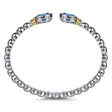 14K Yellow Gold, Sterling Silver (925) Bracelet BG5101-62MZJBT