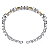 14K Yellow Gold, Sterling Silver (925) Bracelet BG5102-62MZJBT