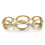 14K Yellow Gold, 14K White Gold Bracelet BG5071-62M45JJ