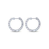 14K White Gold Earring EG10863W45JJ