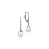 14K White Gold Earring EG12321W45PL