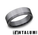 Precious Metal (No Stones) Wedding Bands  -  Men'