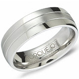 Precious Metal (No Stones) Wedding Bands  -  Men'