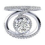 Engagement Ring"Center Diamond Not Included"