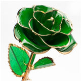 Green Gold Dipped Rose