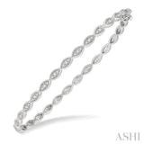 Marquise Shape Stackable Diamond Bangle