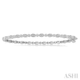 Marquise Shape Stackable Diamond Bangle