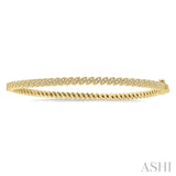 Marquise Shape Stackable Diamond Bangle