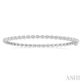 Marquise Shape Stackable Diamond Bangle