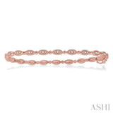 Oval Shape Stackable Diamond Bangle