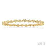 Stackable Heart Shape Diamond Bangle