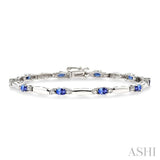 GEMSTONE & DIAMOND BRACELET