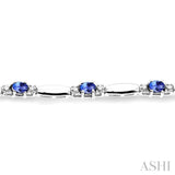GEMSTONE & DIAMOND BRACELET