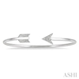 SILVER ARROW DIAMOND BANGLE