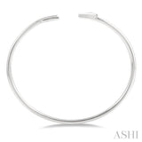 SILVER ARROW DIAMOND BANGLE