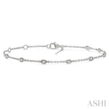 MARQUISE SHAPE DIAMOND STATION BRACELET